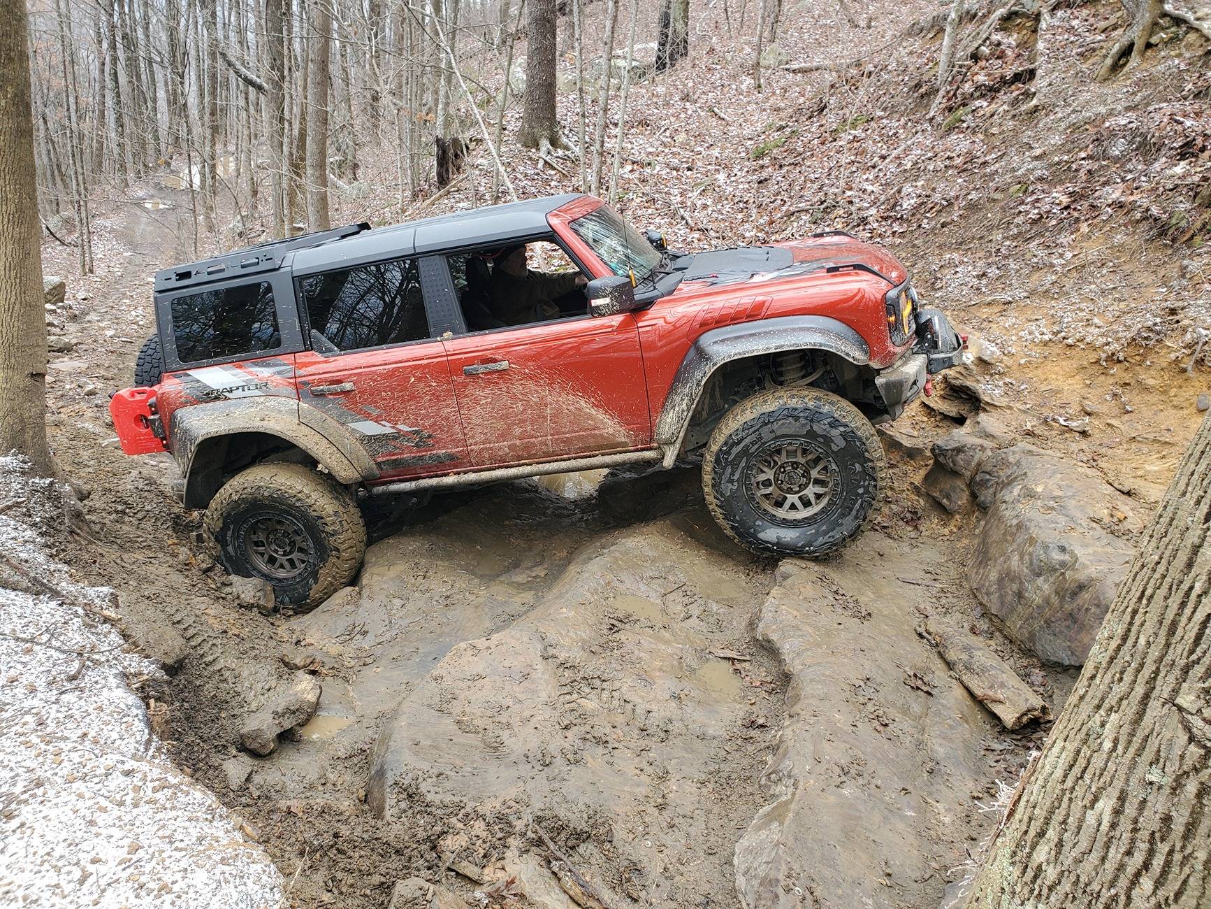 Ford Bronco Yule tide 2024 Windrock run 20241221_125317