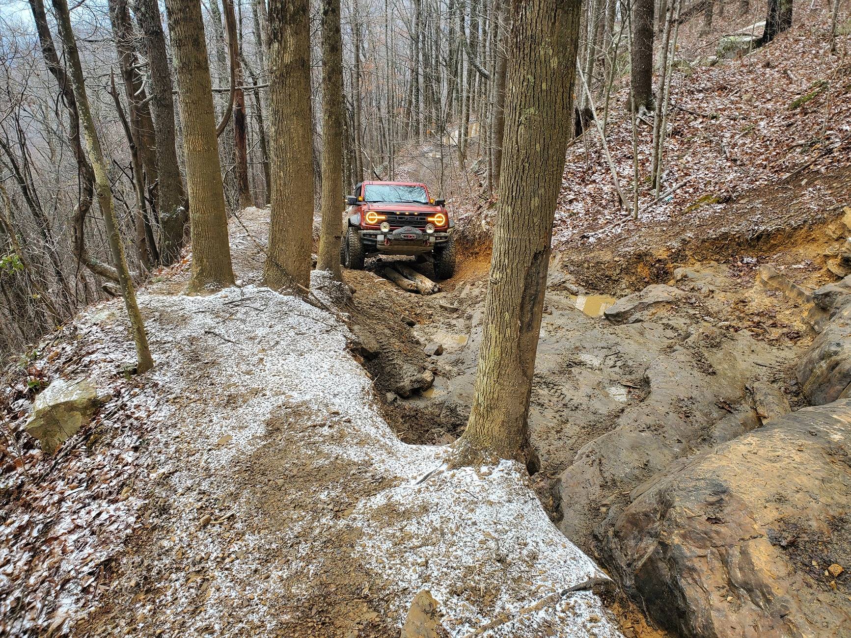 Ford Bronco Yule tide 2024 Windrock run 20241221_125034