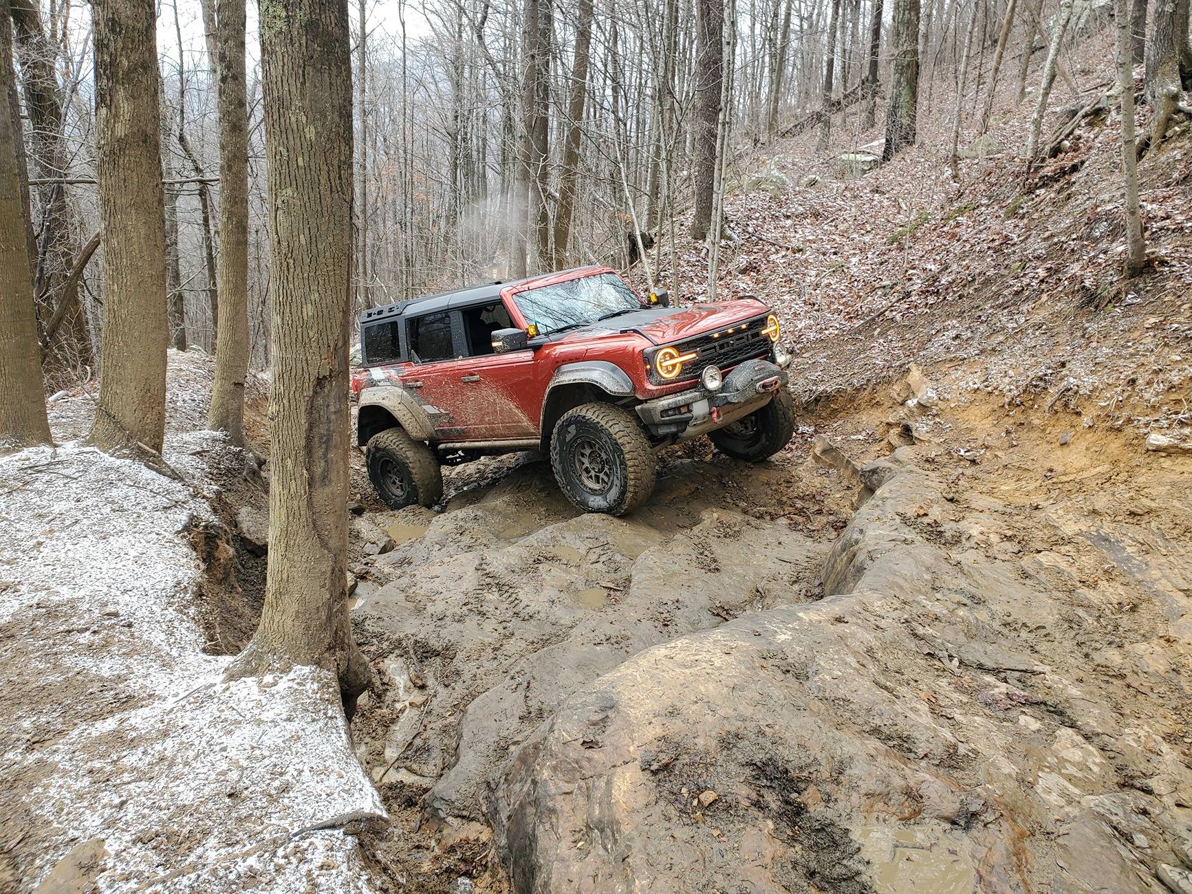 Ford Bronco Yule tide 2024 Windrock run 20241221_125145
