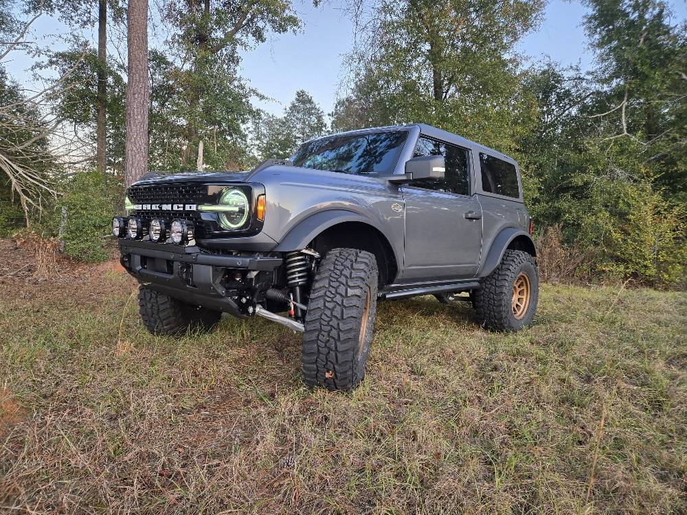 Ford Bronco Rigid Industries 360s mounted on Modular Bumper 20241221_164026_resized