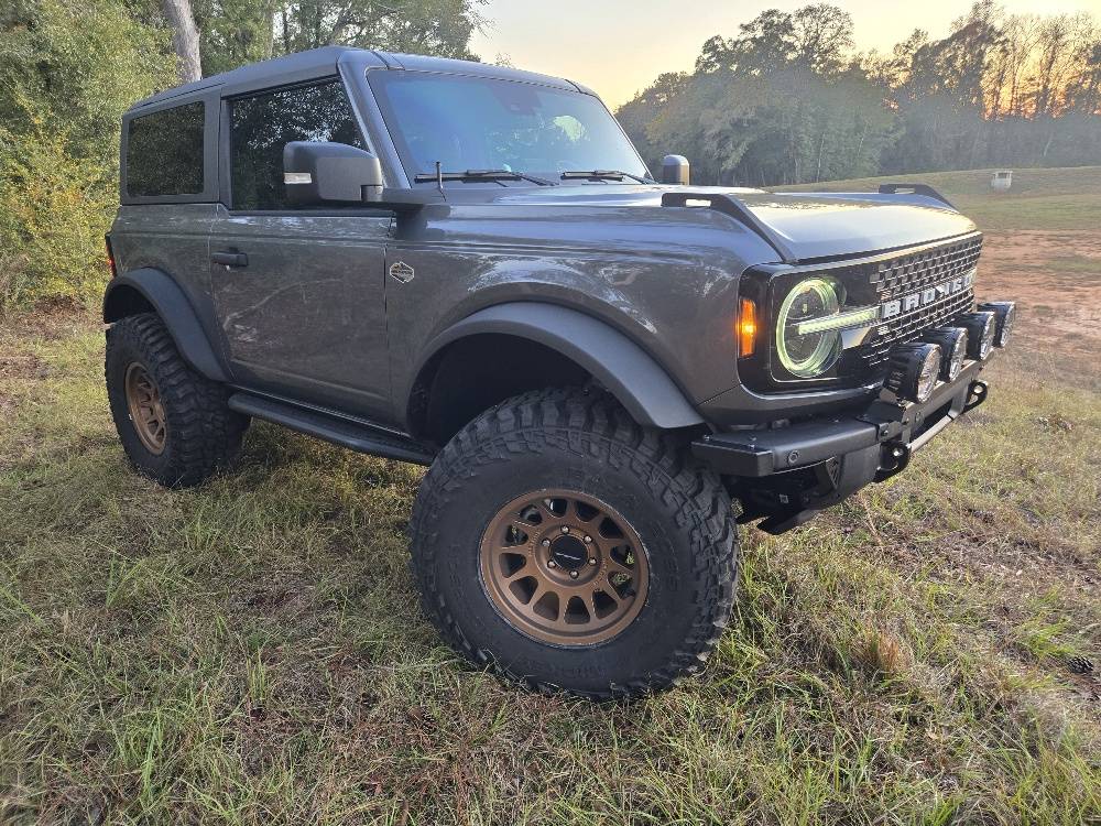 Ford Bronco Rigid Industries 360s mounted on Modular Bumper 20241221_164146_resized