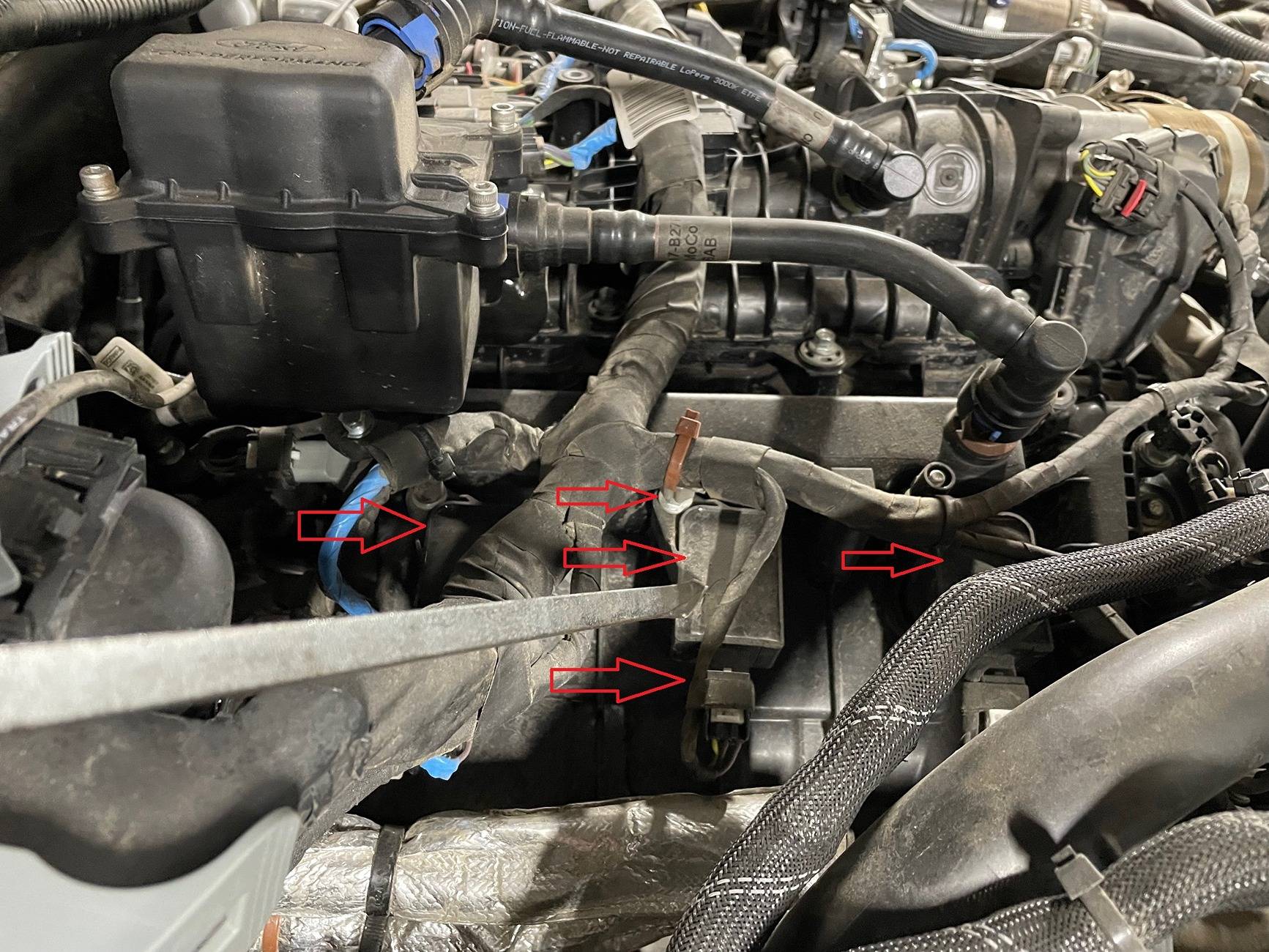 Ford Bronco Changing Spark Plugs...... passenger coil pakcs
