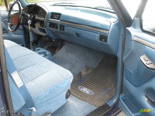 Ford Bronco Dyeing blue seats unnamed