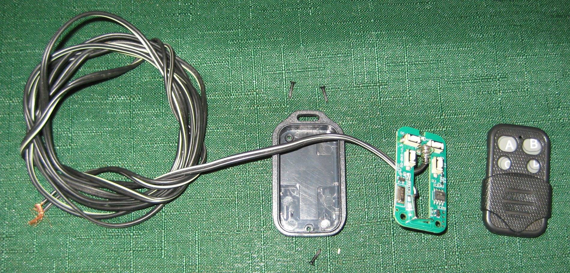 Ford Bronco Garage door opener in grille using Aux switch - DIY 5.JPG