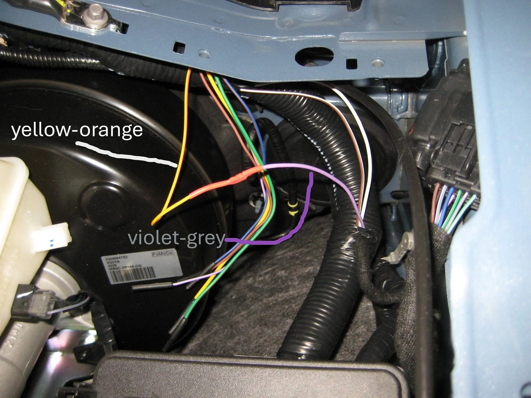 Ford Bronco Garage door opener in grille using Aux switch - DIY 6