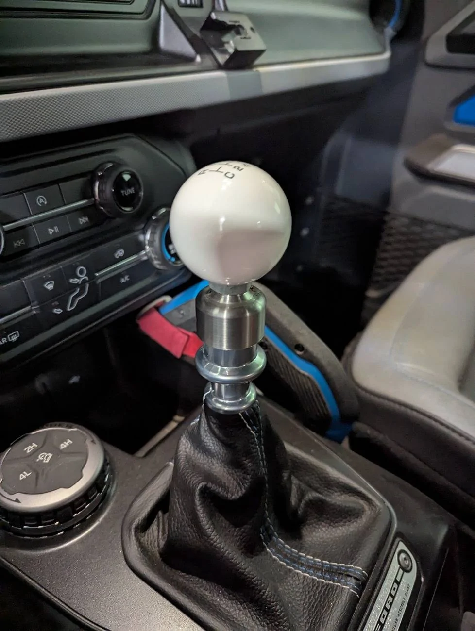 Ford Bronco 2021+ Twisted Shifterz white shift knob 1000005561
