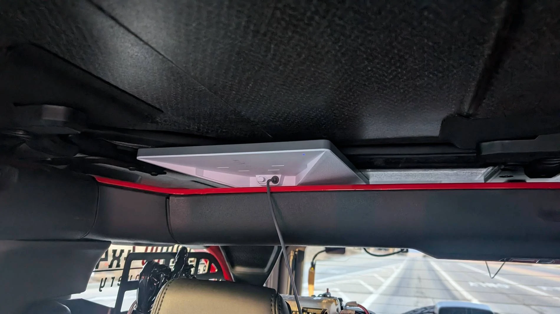 Ford Bronco Starlink Mini installed for remote camping PXL_20241223_144724662