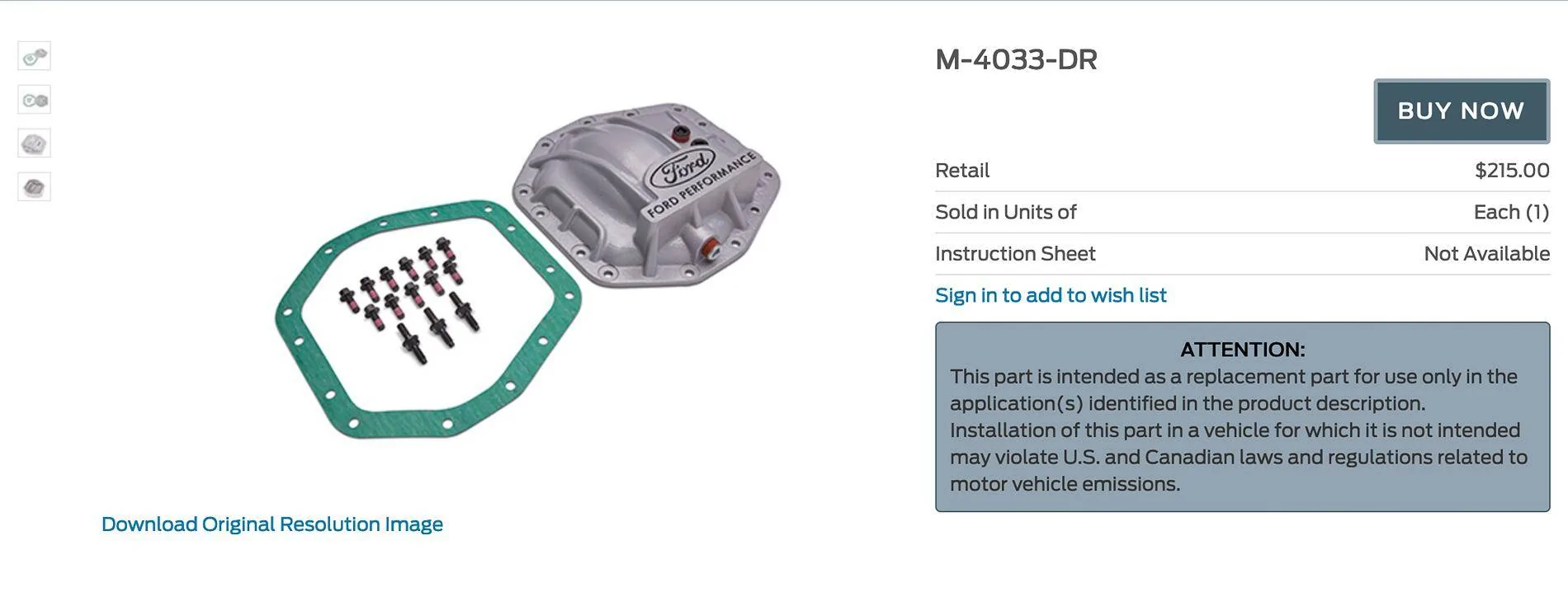 Ford Bronco Raptor Ford Perf Diff Cover Screenshot 2024-12-31 at 10.28.57 AM