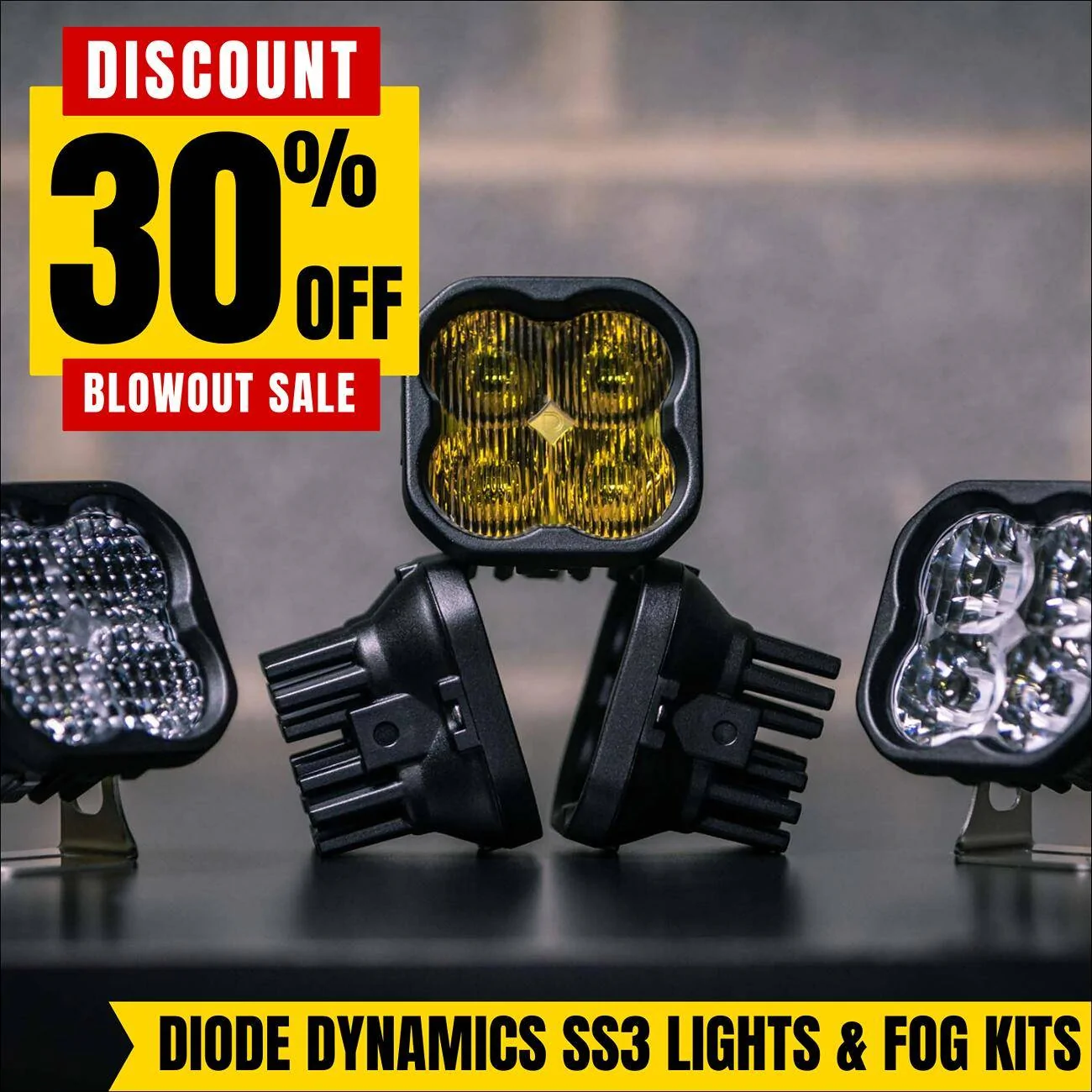 Ford Bronco 30% OFF Diode Dynamics LED Pods + Fog Kits Diode Dynamics SS3 Blowout Sal