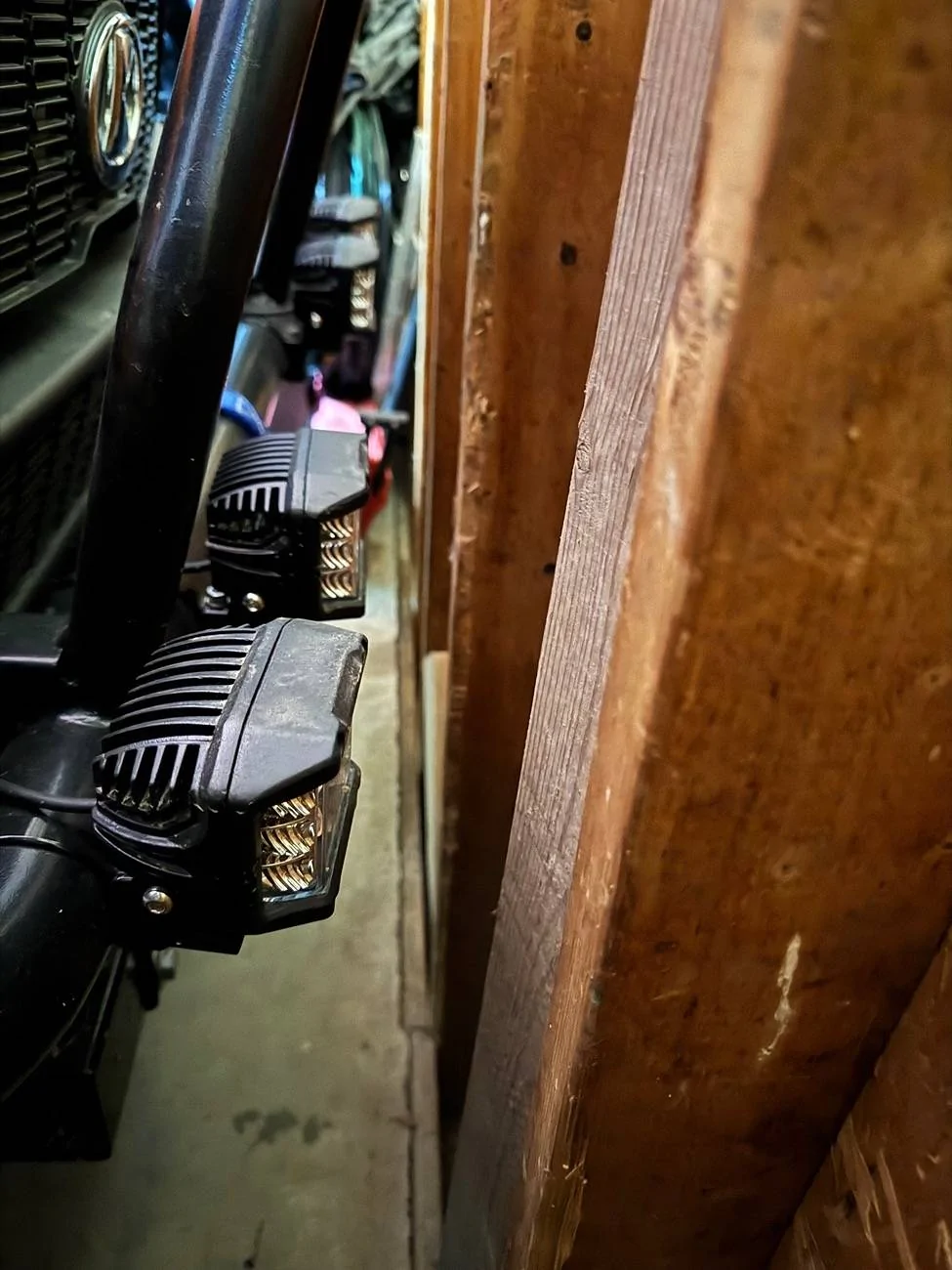 Ford Bronco Harbor Freight roadshock 4 spot/flood combo IMG_1641