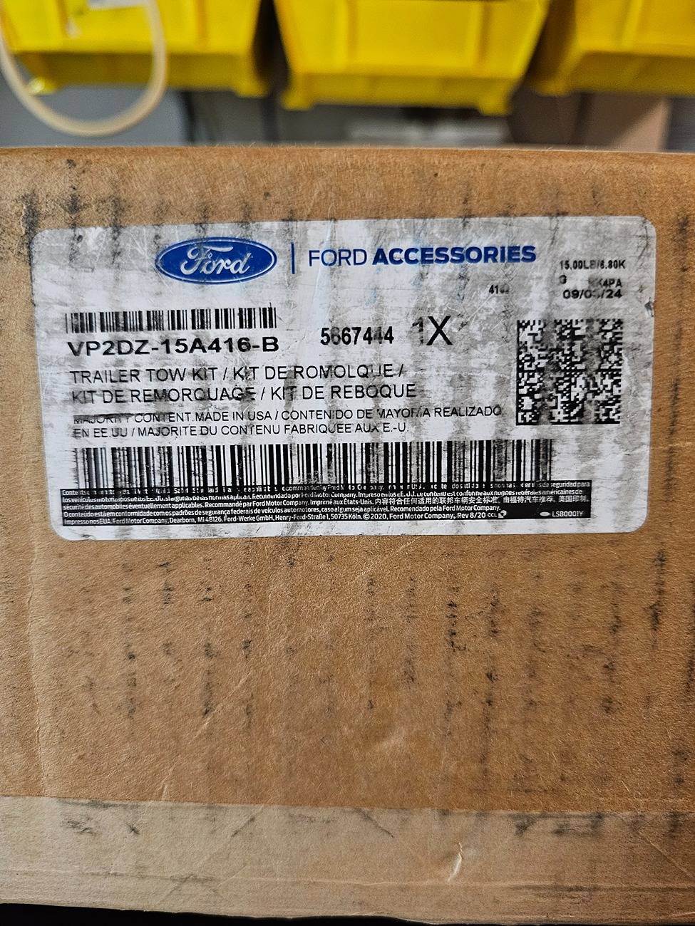 Ford Bronco 2024 Trailer Tow Kit  (New Ford Accessory Part) 20250104_215700