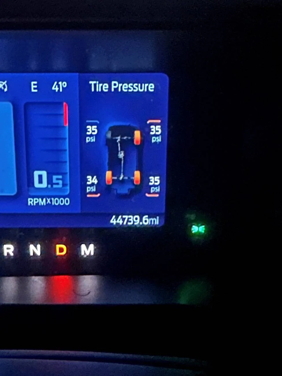 Ford Bronco Tire Pressure warning at 35psi? dsdfs