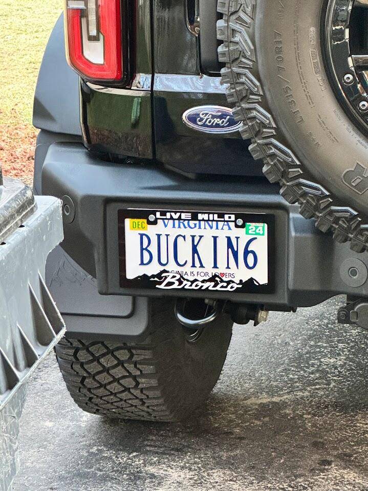 Ford Bronco Custom vanity license plate for Bronco? 1736441603475-6b