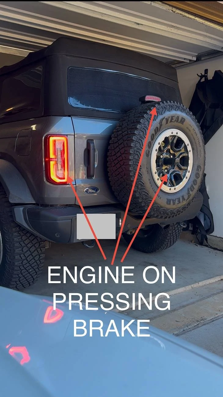 Ford Bronco HELP NEEDED - Spare Brake Light only illuminates when in accessory mod IMG_5219