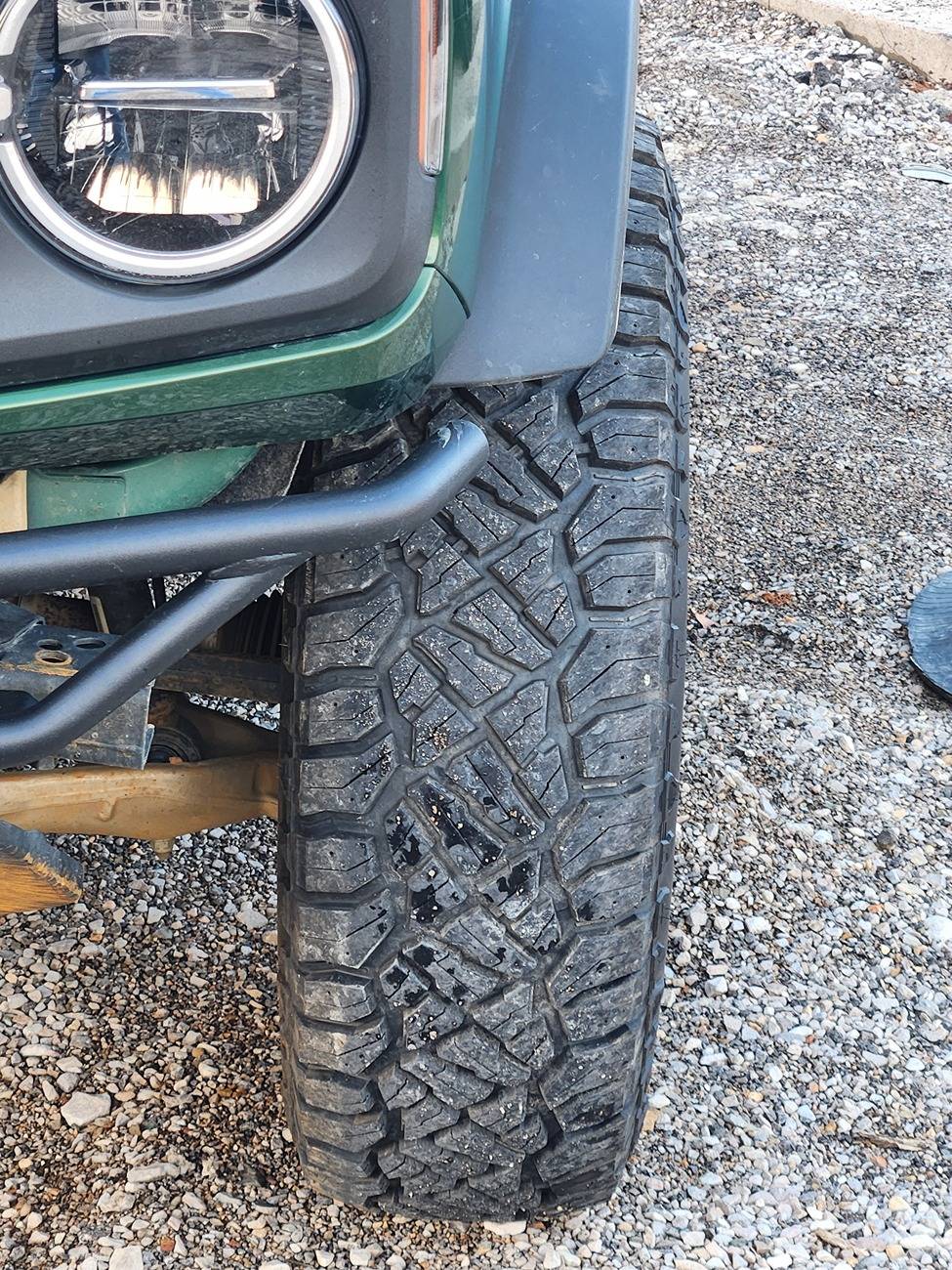 Ford Bronco going from 8 inch to 7.5 inch wheel with same size tire - any issues? 1000000870