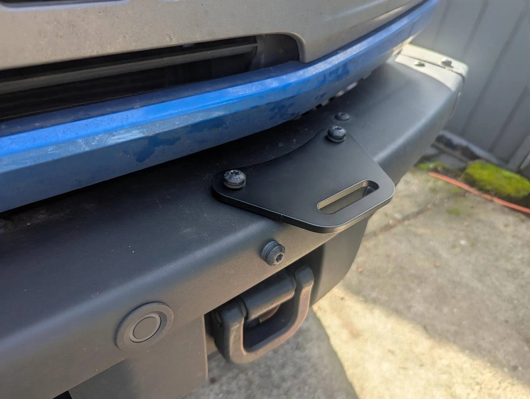 Ford Bronco Mod bumper light bracket from SendCutSend - Roadshock 4-LED PXL_20250108_193753292