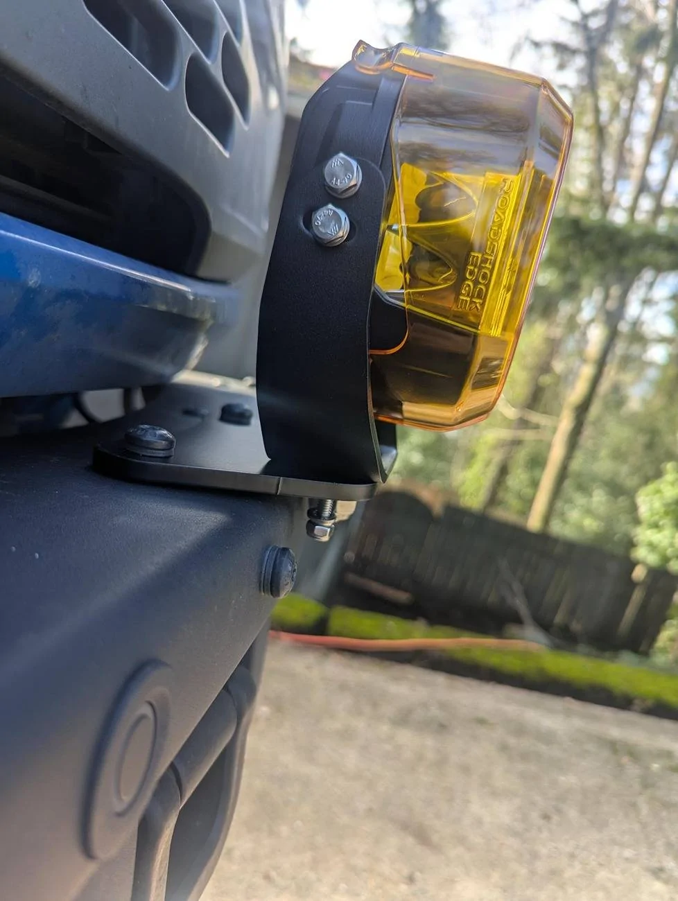 Ford Bronco Mod bumper light bracket from SendCutSend - Roadshock 4-LED PXL_20250108_194223608