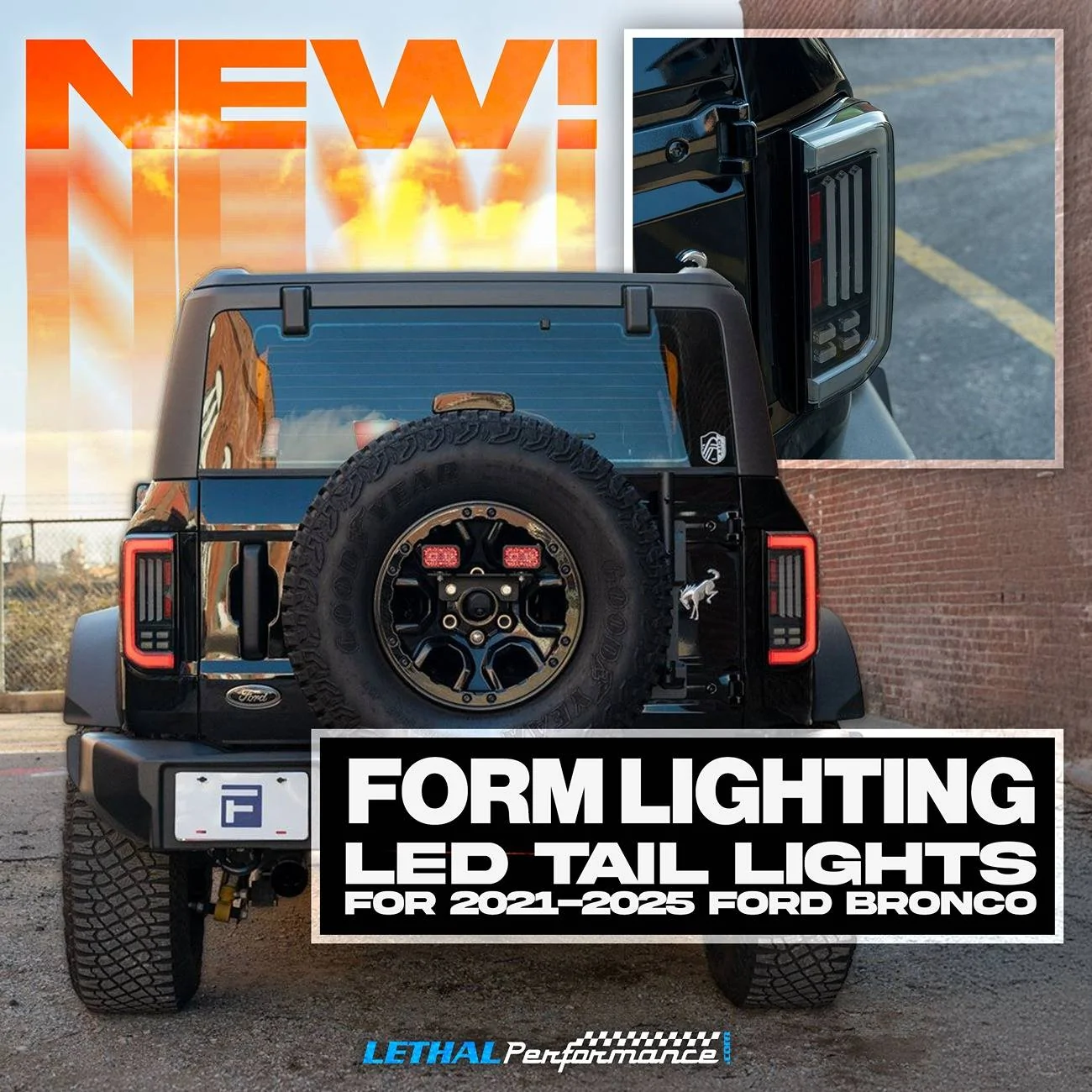 Ford Bronco ALL NEW Form Lighting Tail Lights for 2021+ Bronco! form lighting tail lights bronco text