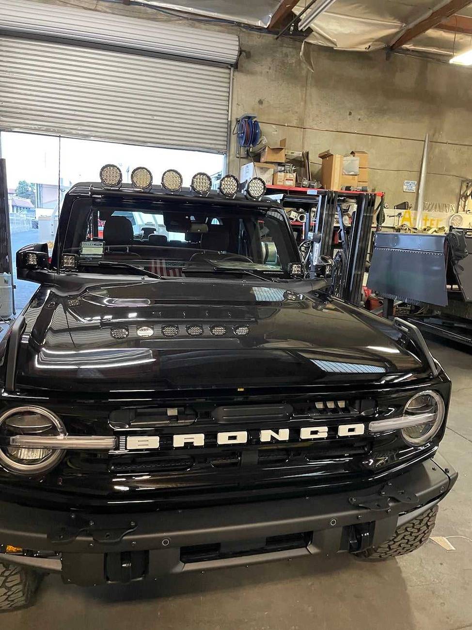 Ford Bronco Mod bumper light bracket from SendCutSend - Roadshock 4-LED 1668570177114
