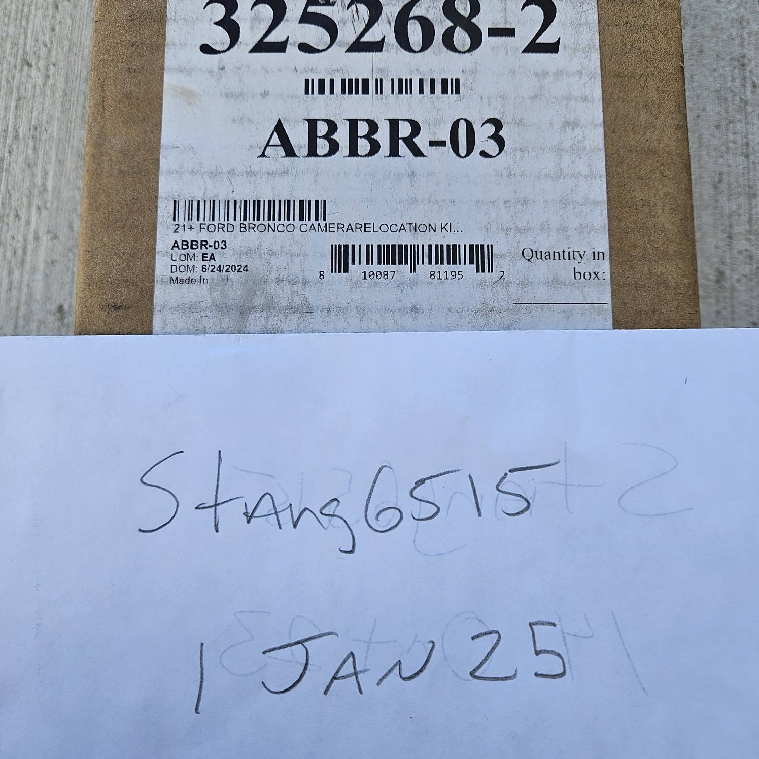 Ford Bronco DV8 Camera relocation bracket new in box 21-24 Bronco 20250101_131421_resized