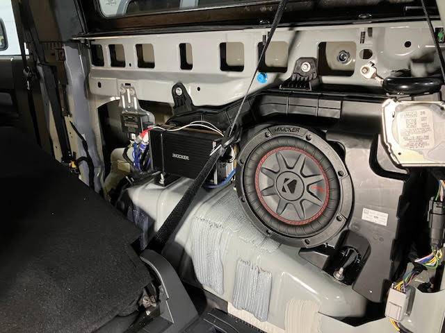 Ford Bronco did the kicker sub swap.. not worth it. unnamed