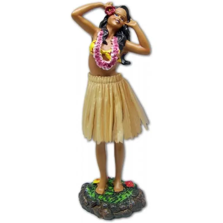 Ford Bronco Phone mount damaged dash Dashboard-Hula-Doll-Sweet-Leilani-Elbows-Out-with-Pink-Lei-Car-Accessories-Natural-Skirt-Leil