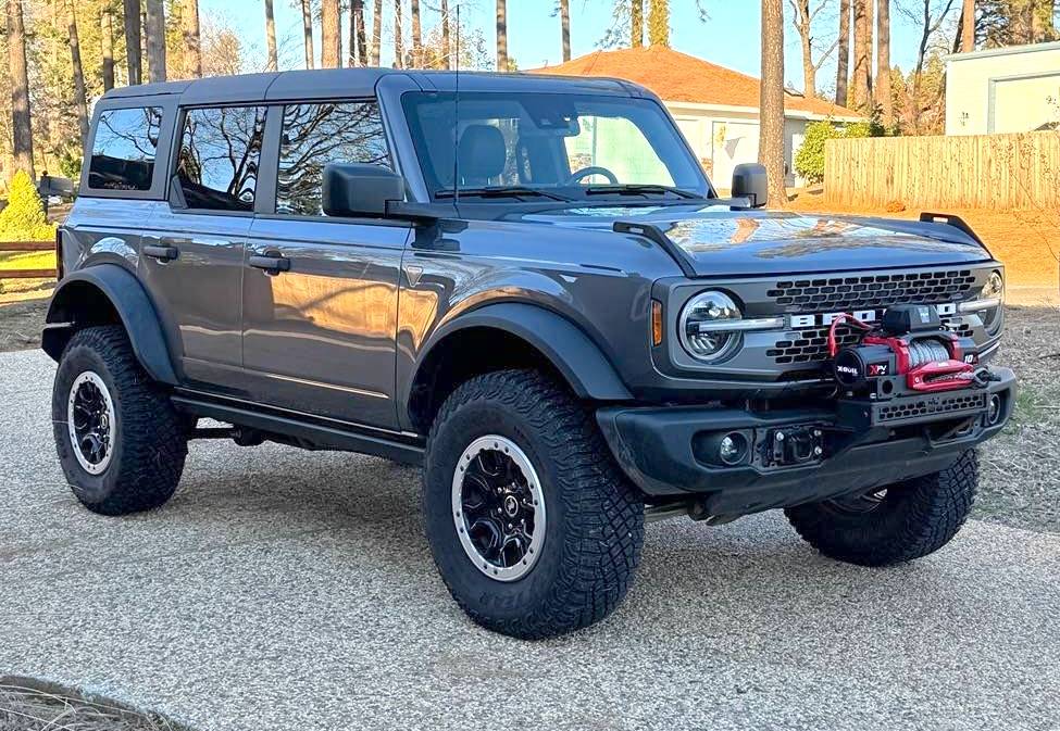 Ford Bronco Eibach Stage 2 Coilover installed on 2.7 Badlands Sasquatch IMG_0999