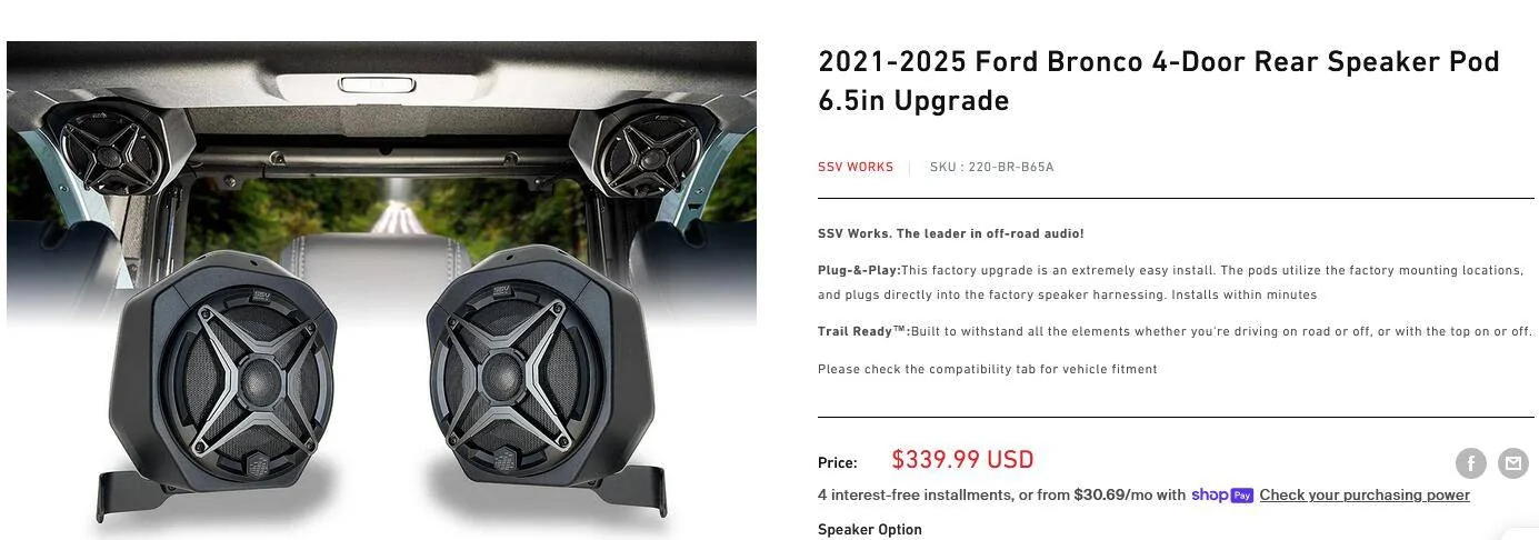 Ford Bronco To upgrade B&O system......or not?? 1737827519258-d