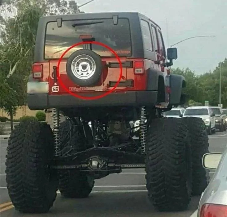 Ford Bronco Had to laugh at this one spare tire need