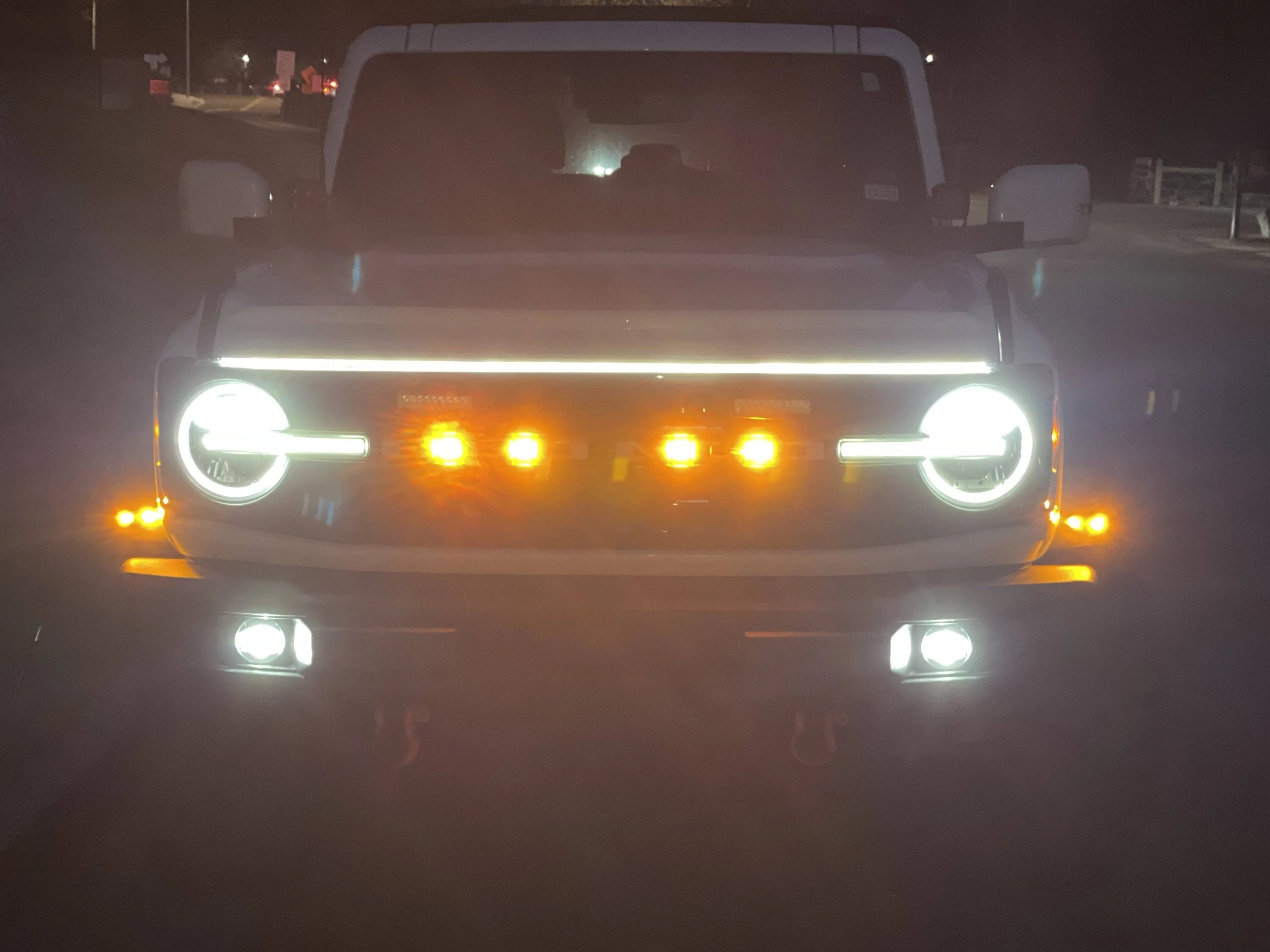 Ford Bronco Having fun with lights ... front 1