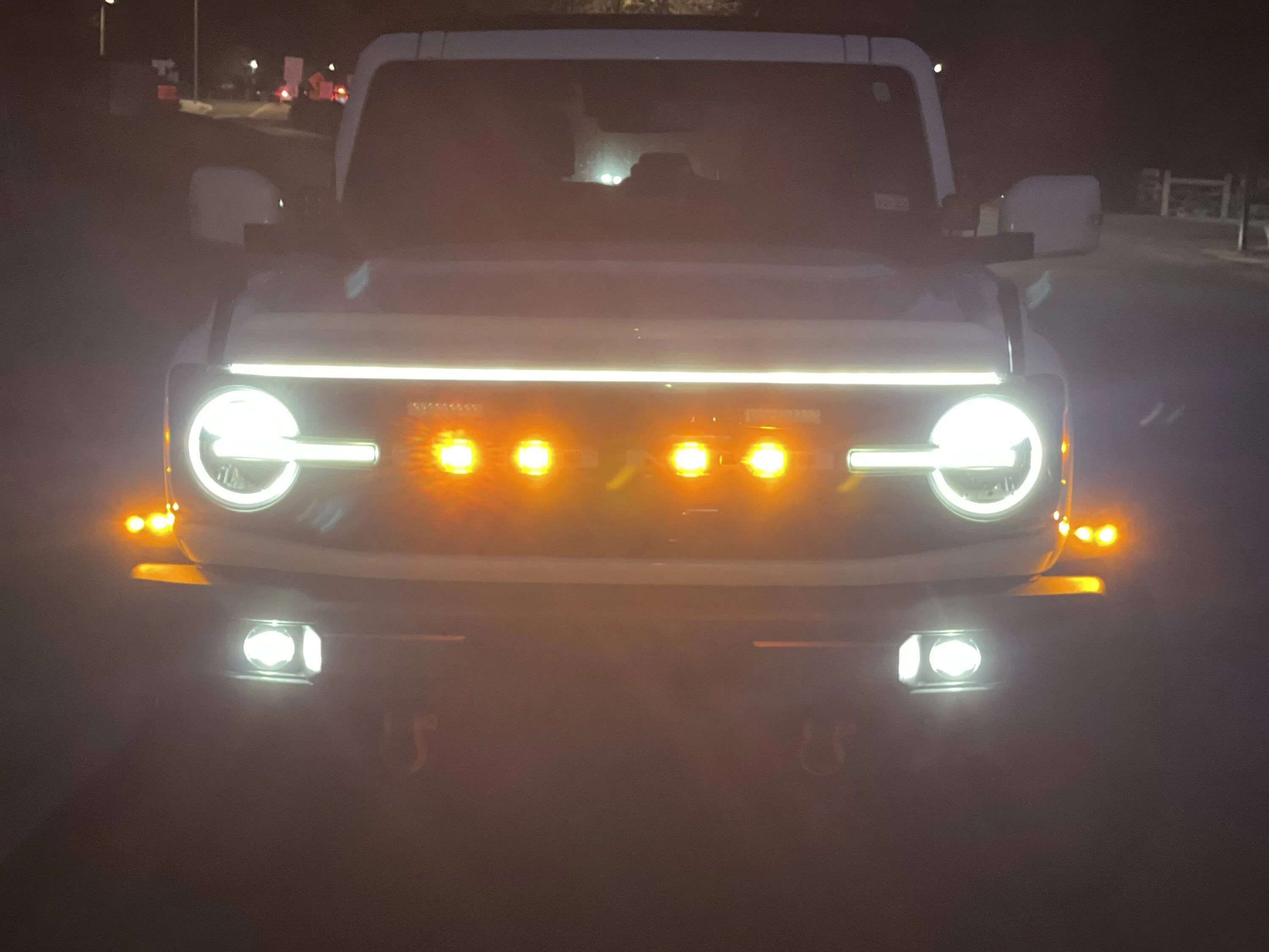 Ford Bronco Having fun with lights ... front 2