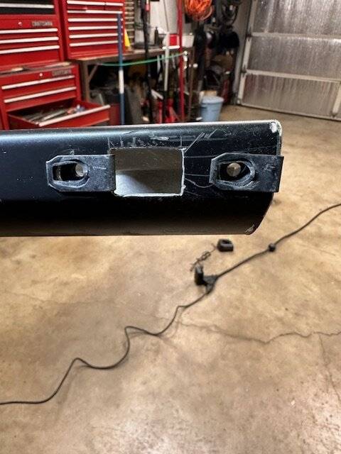 Ford Bronco Modifying a four door oem step to fit a two door. IMG_4488