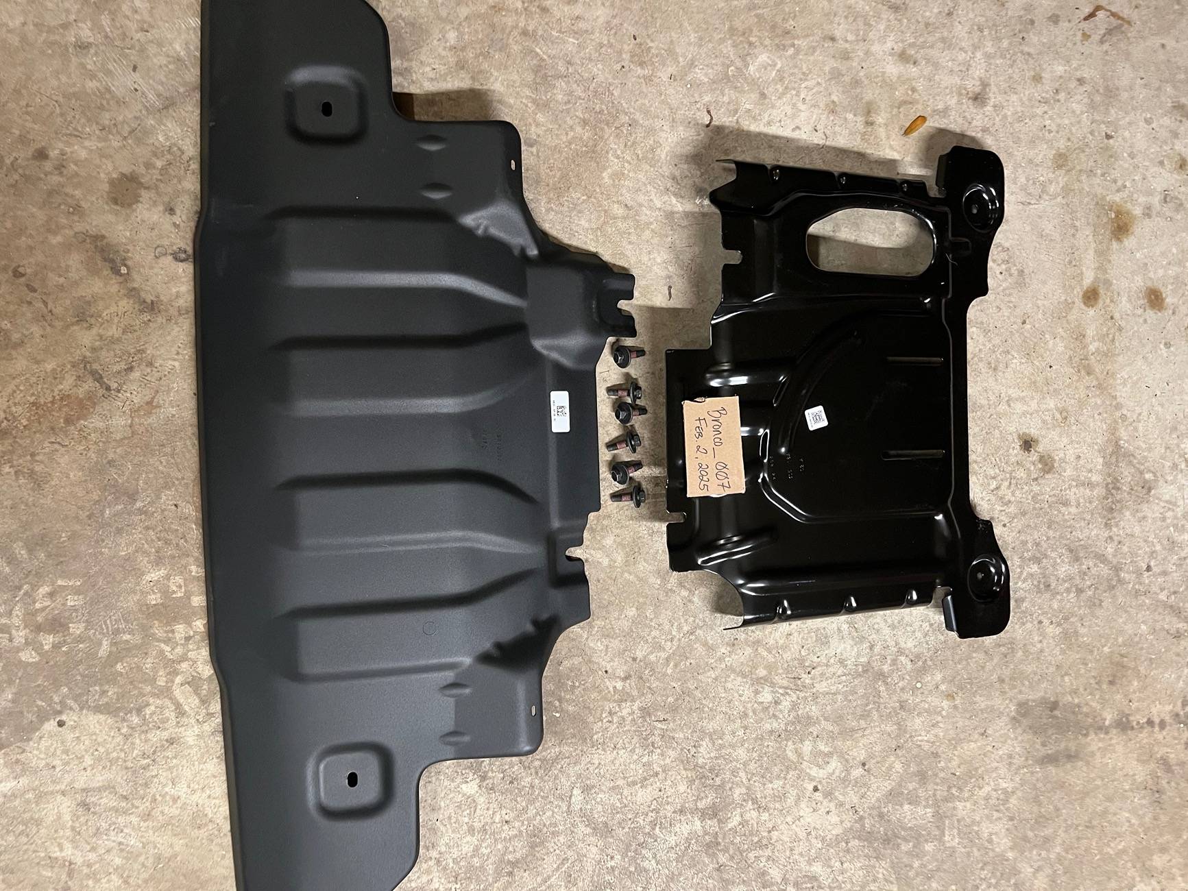 Ford Bronco NIB OEM Skid Plates (Engine & Oil Pan) for Capable/Modular Bumper $200 IMG_6219