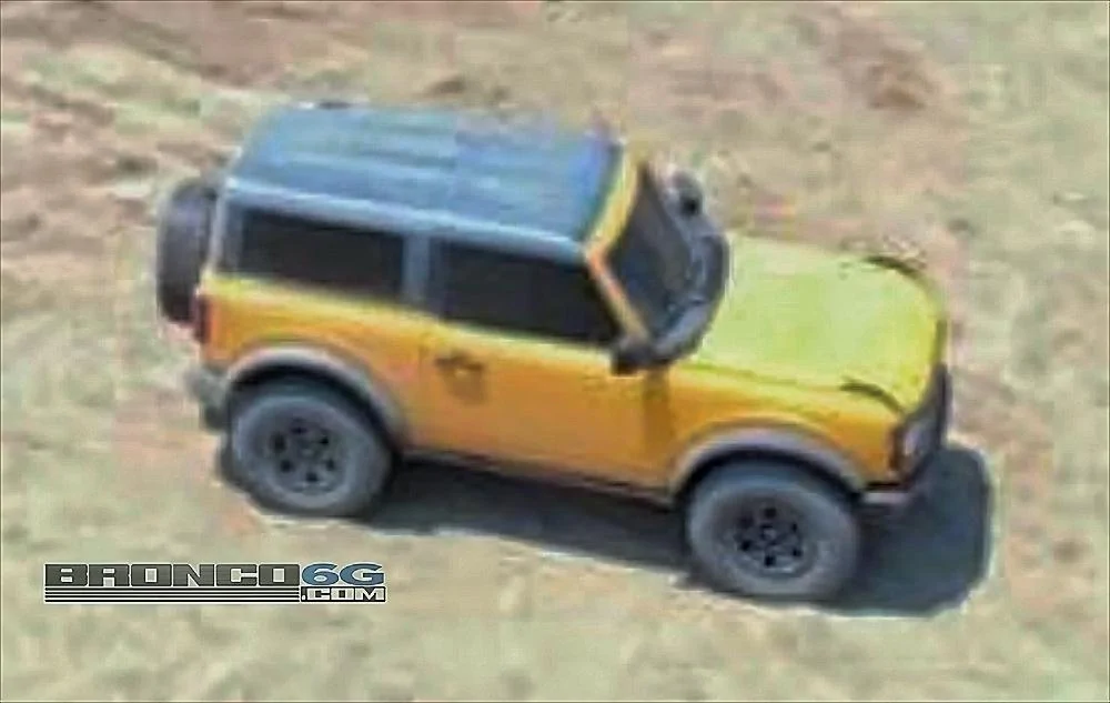 Ford Bronco Spied: Uncovered 2-door Bronco and Bronco Sport in the wild from overhead 7dfc3088-53e5-43ac-8e21-378c74c6ab23-jpeg