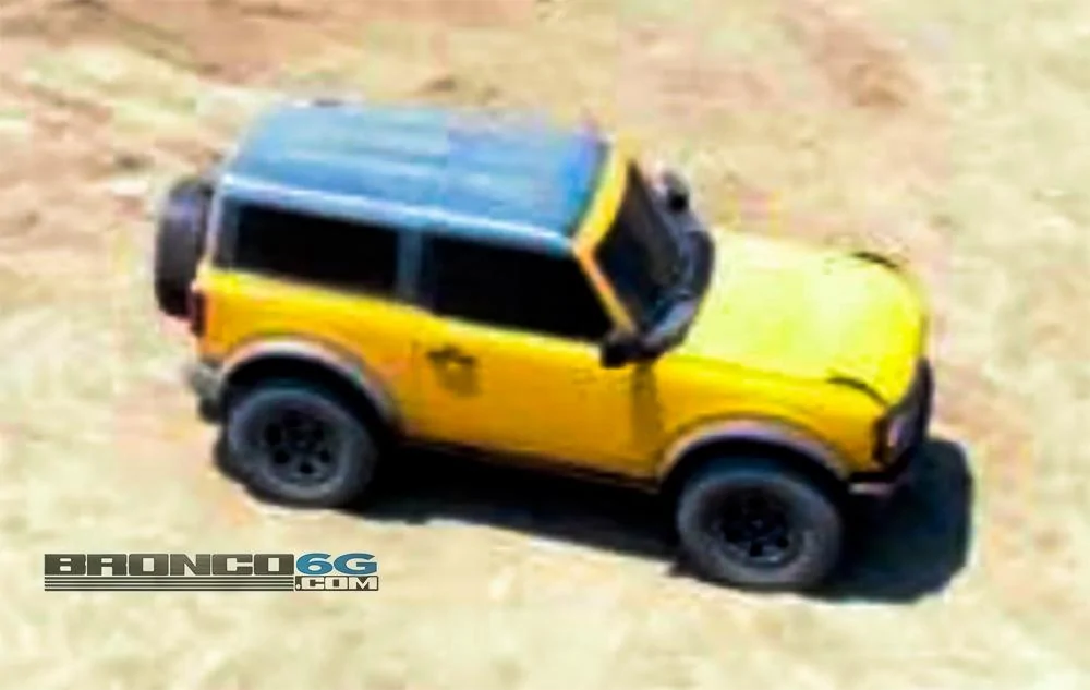 Ford Bronco Spied: Uncovered 2-door Bronco and Bronco Sport in the wild from overhead 1592652880708