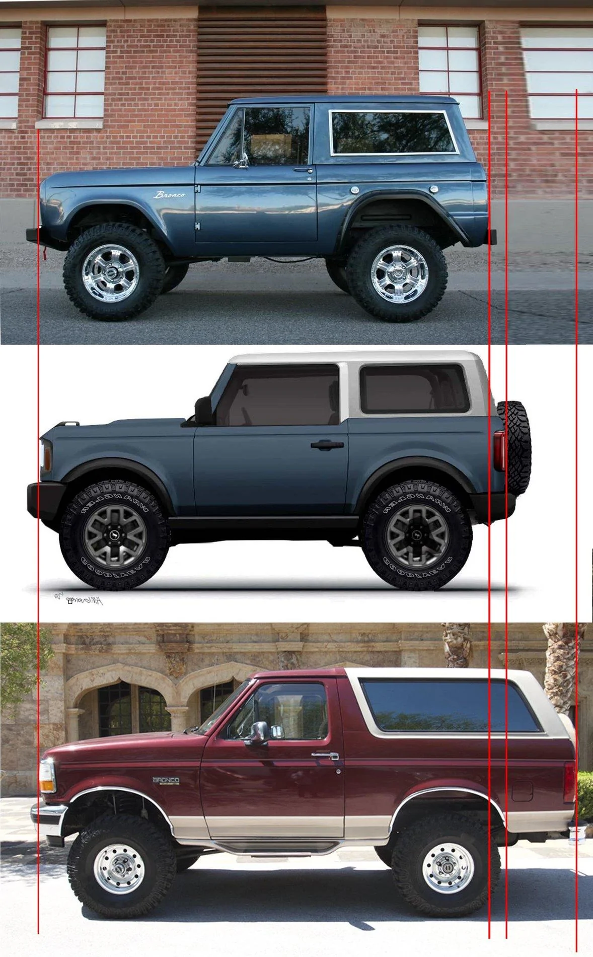 Ford Bronco A Visual Request bronco length