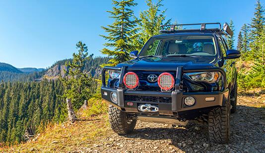 Ford Bronco Capable Front Bumper vs Heavy-Duty Modular Bumper 20161011_5thGen_4Runner_Bar_Pre_SEMA_244-edit_538x303
