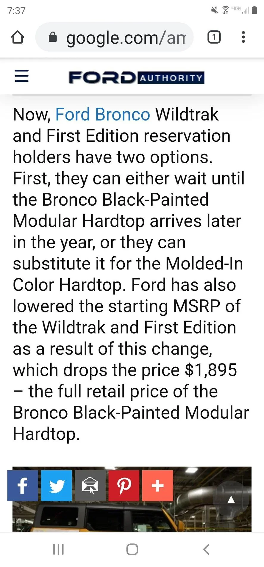 Ford Bronco First Edition Bronco Thread Screenshot_20201215-073748_Chrom