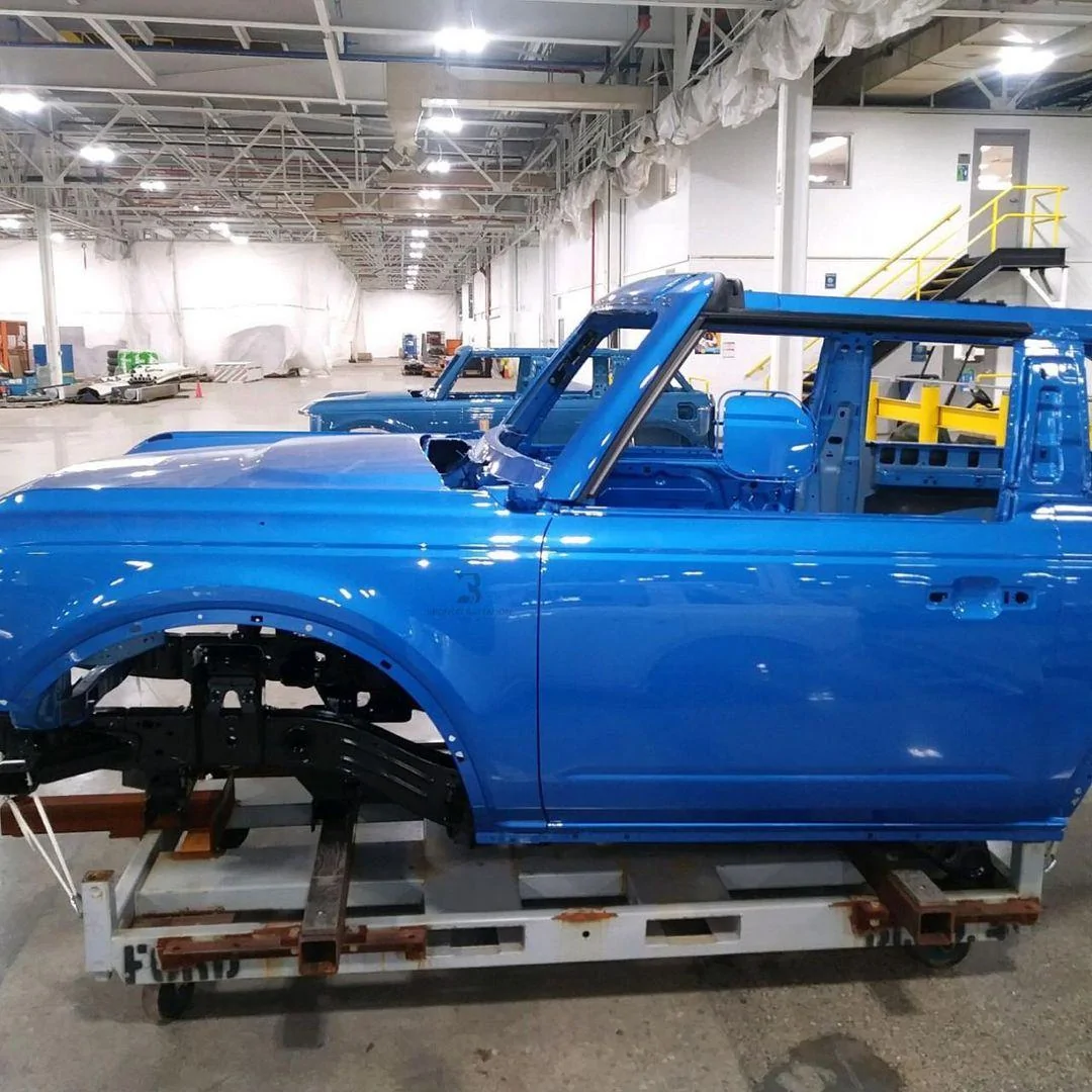 Ford Bronco Velocity Blue Bronco Photos - 2 Door Body Shell Velocity Blue Bronco Body Shell 2