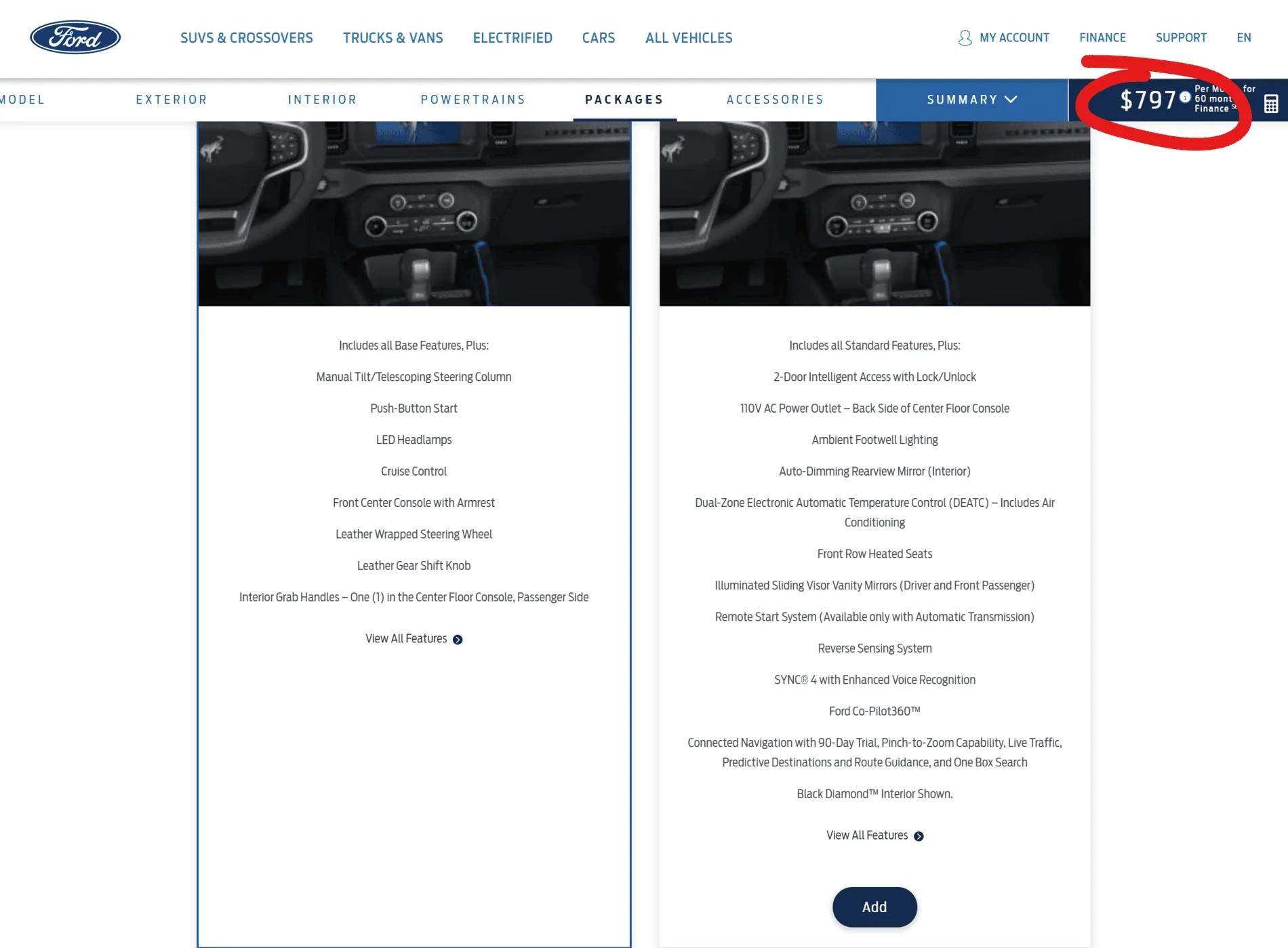 Ford Bronco Sasquatch/Mid/Auto 2.7 Pricing 1608214264312