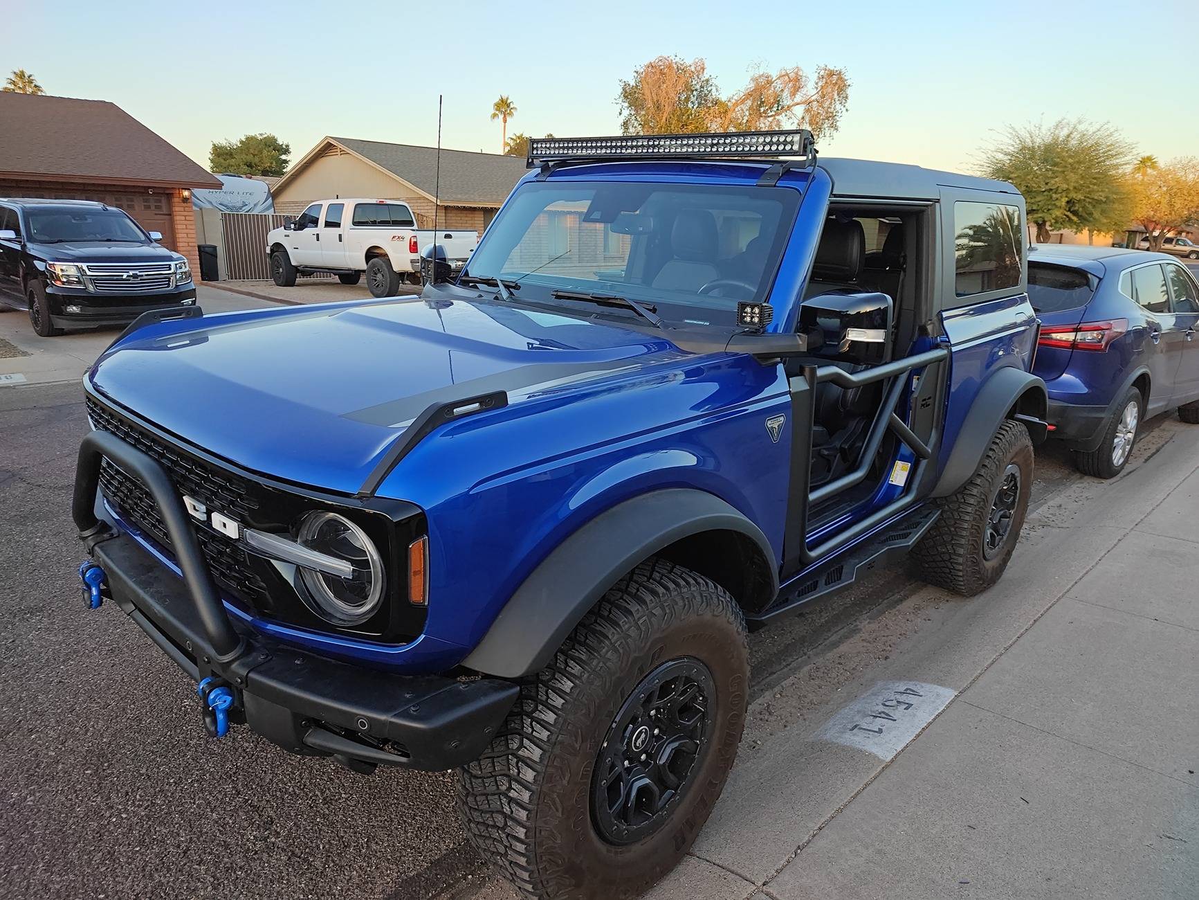 Ford Bronco Rough country dual row light bar 50" installed IMG_20250204_175026