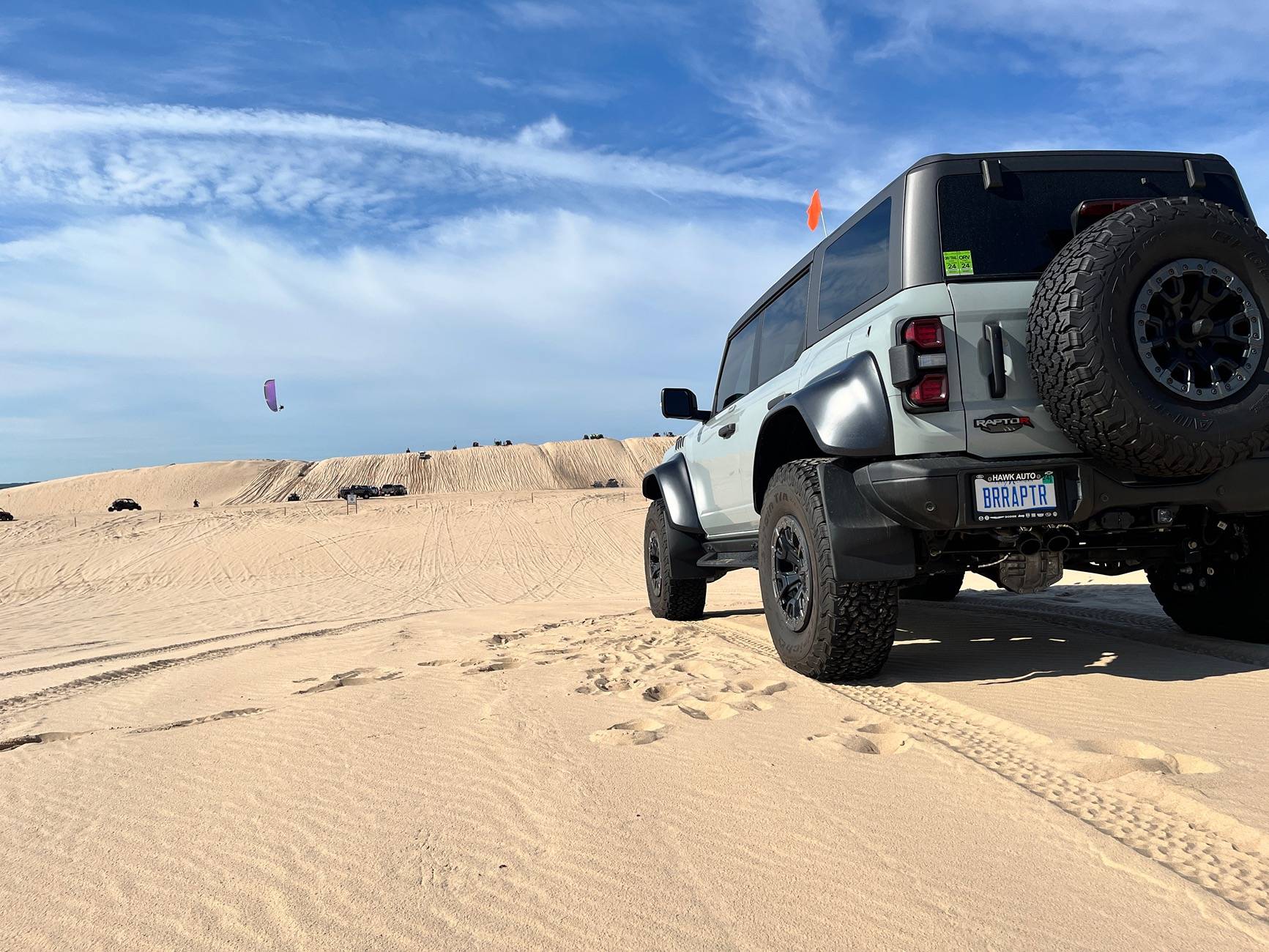 Ford Bronco Weathertech mudflaps installed on 2024 Bronco Raptor IMG_4424