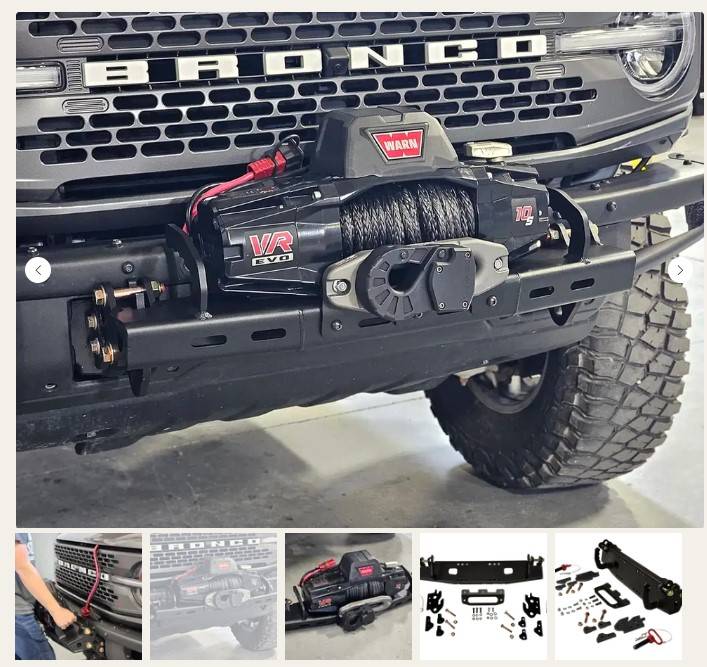 Ford Bronco MAXIMUS-3 FORD BRONCO REMOVABLE WINCH SADDLE winch
