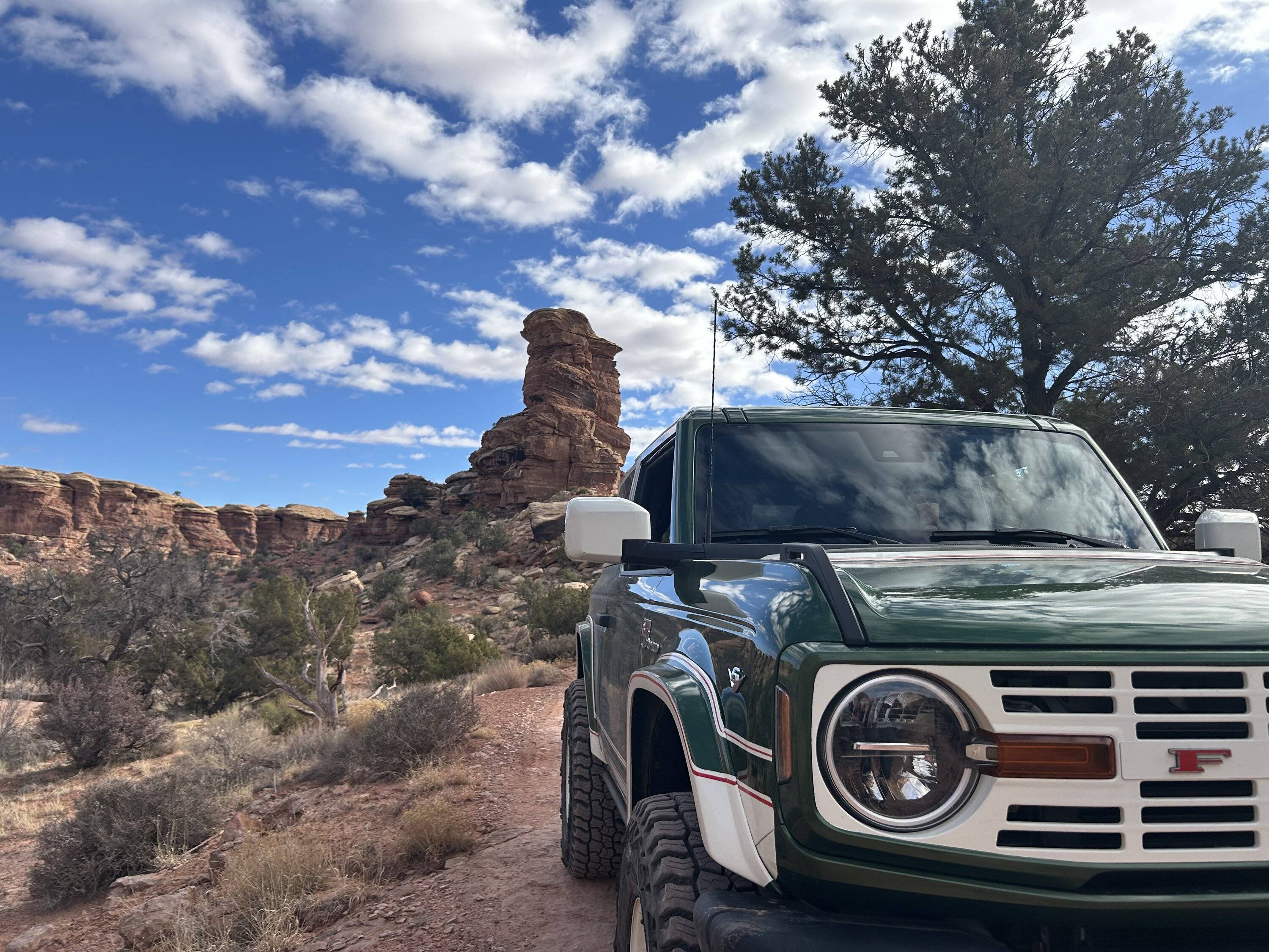 Ford Bronco Bronco Ranger does Elephant Hill in Canyonlands Utah. IMG_9328