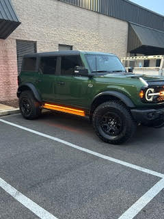 Ford Bronco Lighting assistance needed. Door assist function does not work? Running board
