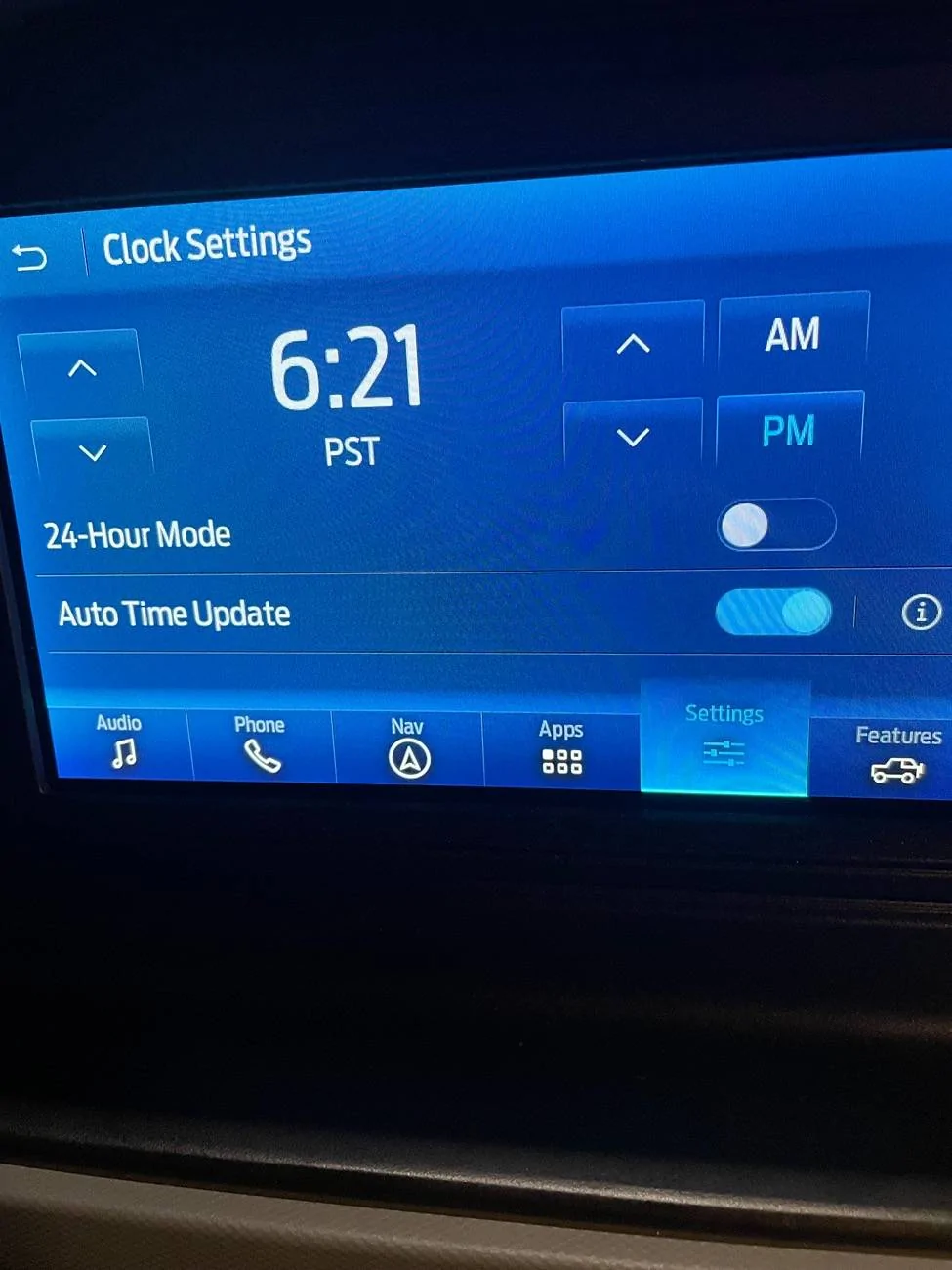 Ford Bronco Anyone else having clock issues? IMG_2671