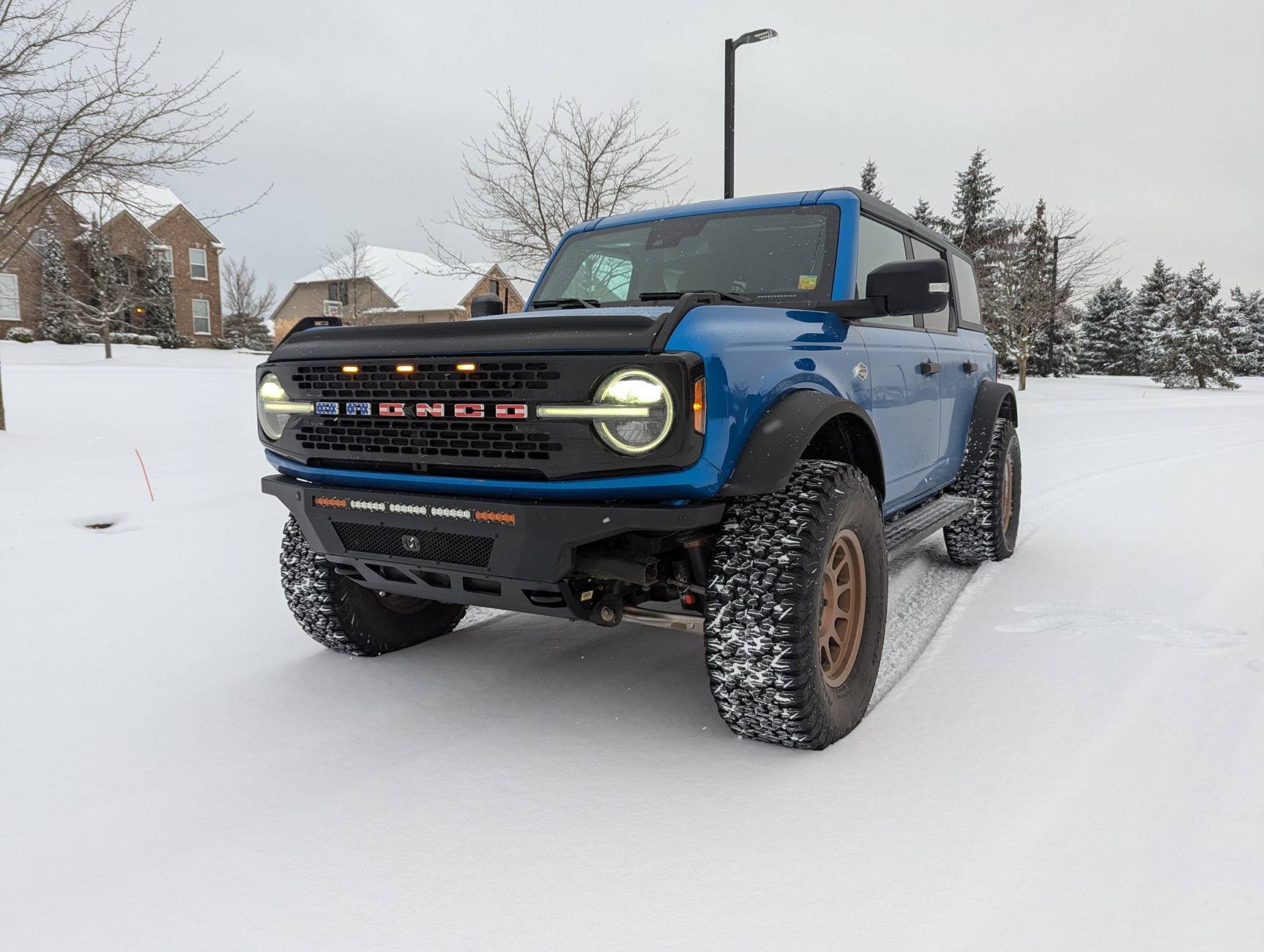 Ford Bronco Turn Offroad Hyperlyte front bumper installed PXL_20250213_131617309