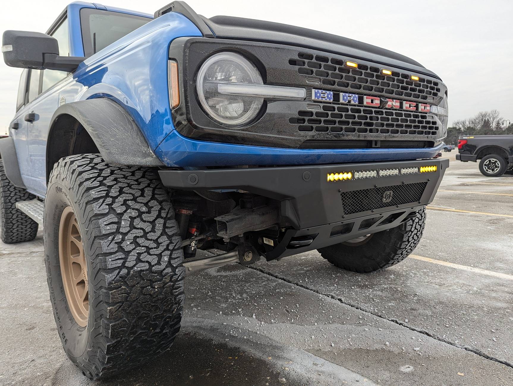 Ford Bronco Turn Offroad Hyperlyte front bumper installed PXL_20250212_140106964