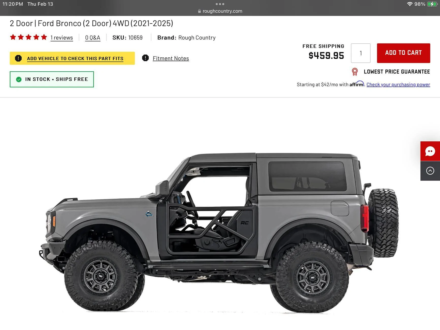 Ford Bronco TUBE DOORS COMPARISON- WHAT'S THE BEST IMG_0791