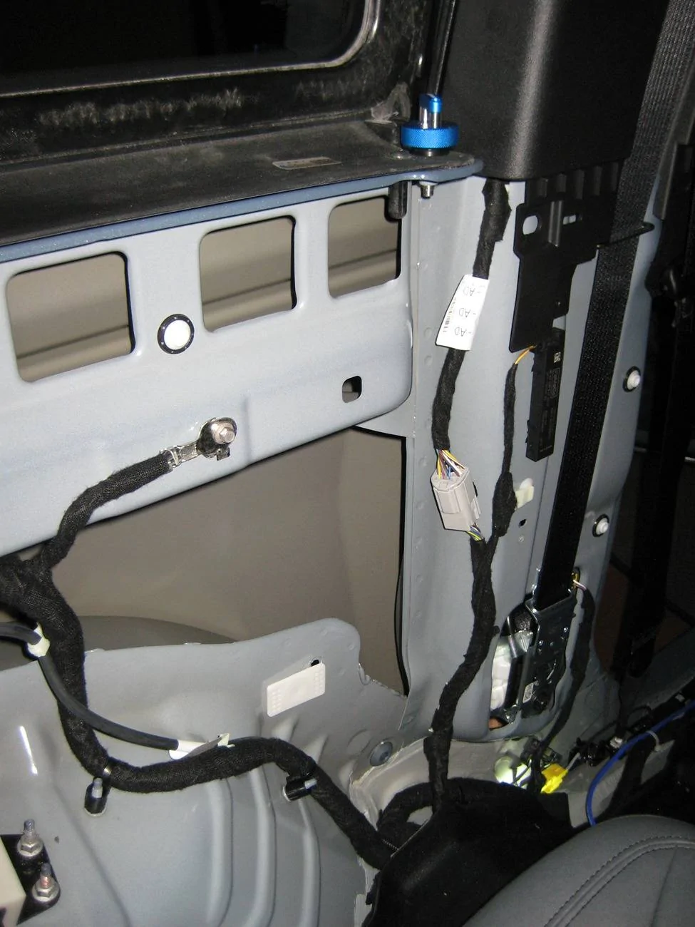 Ford Bronco 2 Dr. interior rear drivers side panel removed IMG_3213